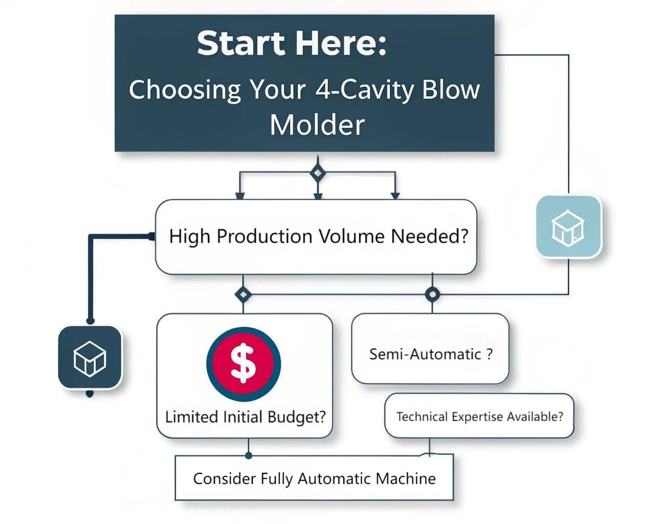 Decision-Making Flowchart For Choosing A Blow Molding Machine