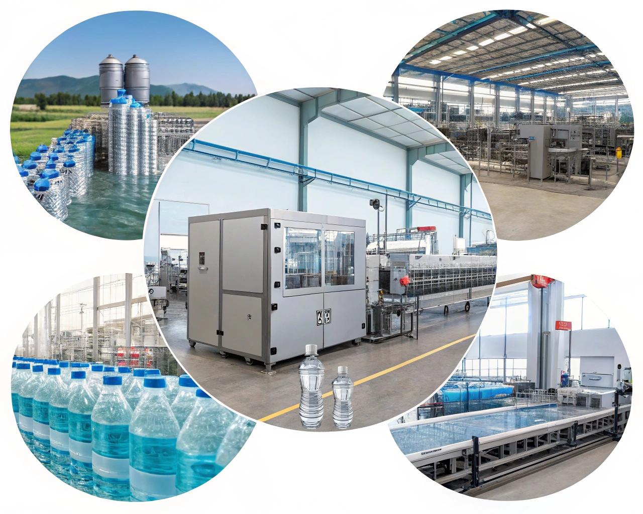 Collage Of Diverse Bottling Operations Or Customer Logos