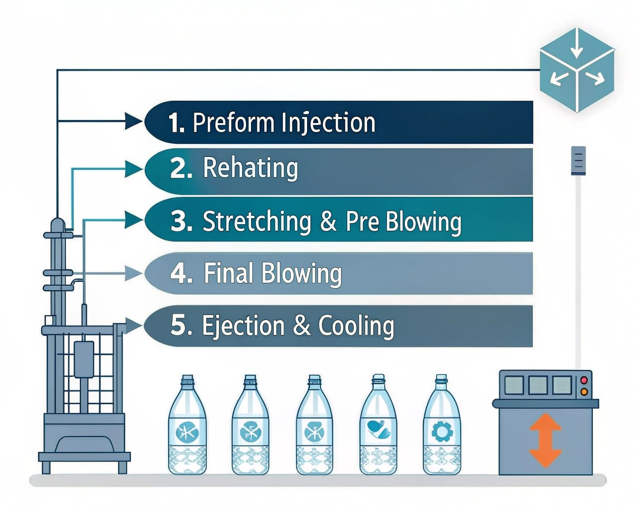 Diagram Of Pet Bottle Blow Molding Process