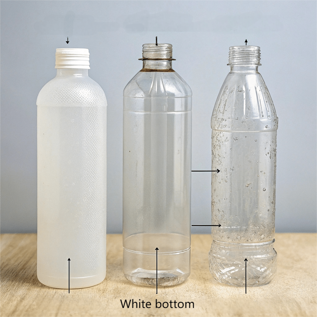 Whitish Bottom On Pet Bottle