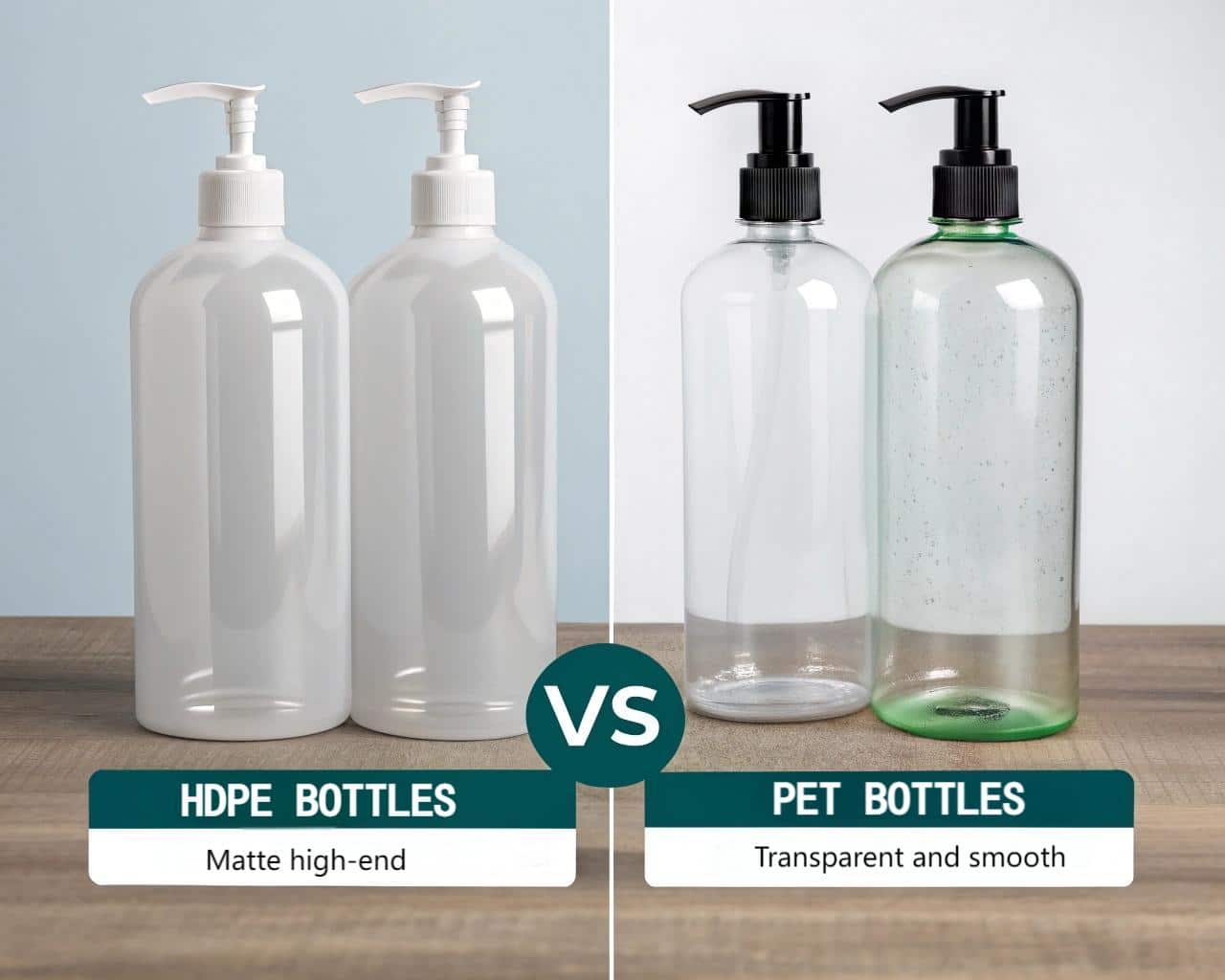 Comparison Of Pet And Hdpe Shampoo Bottles