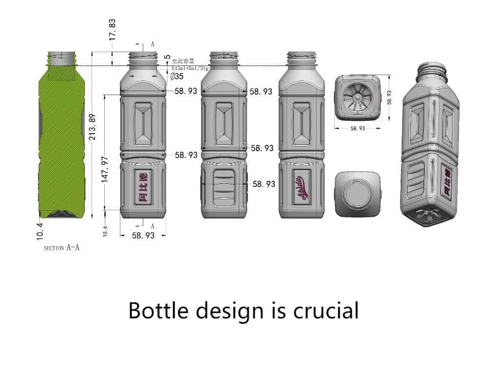 Bottle Designs For Rotary Moulds