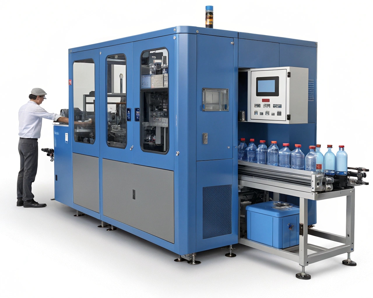 Two-Step Blowing Machine Working Principle