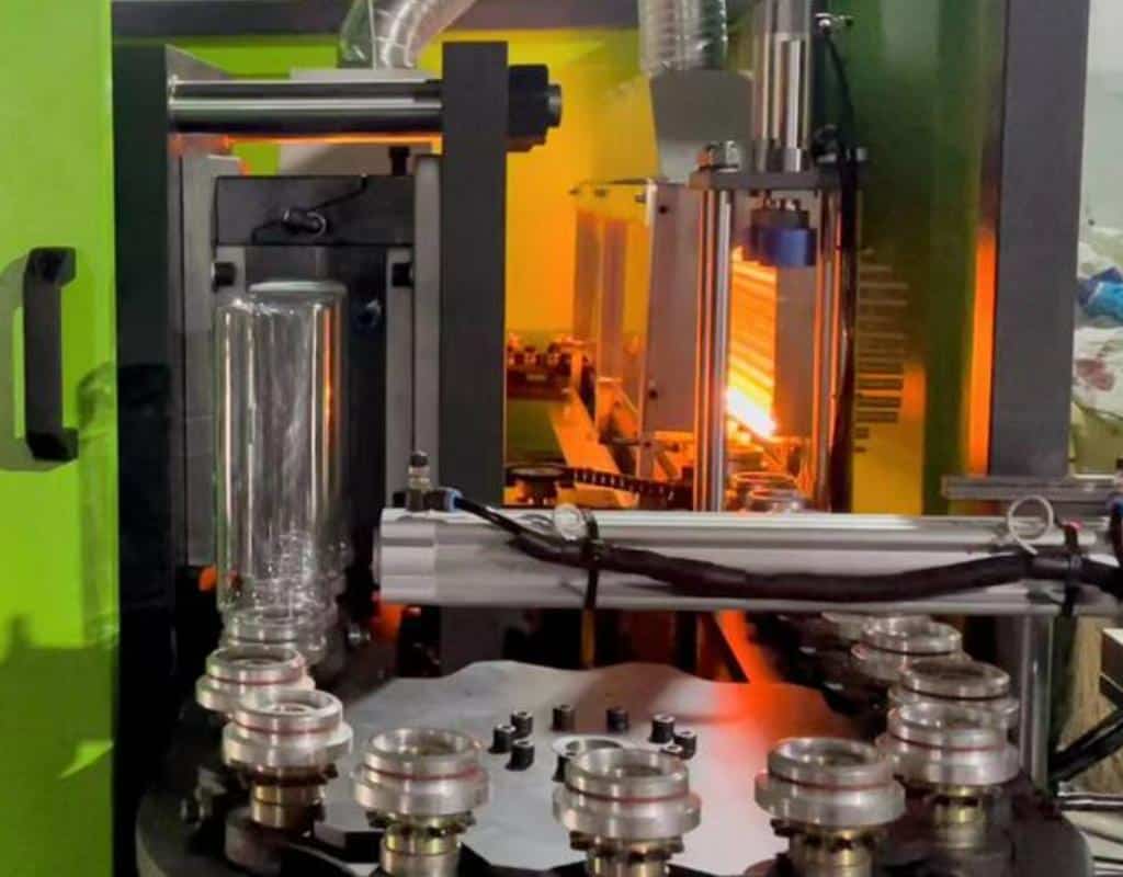 Blow Mold With Visible Cooling Channels