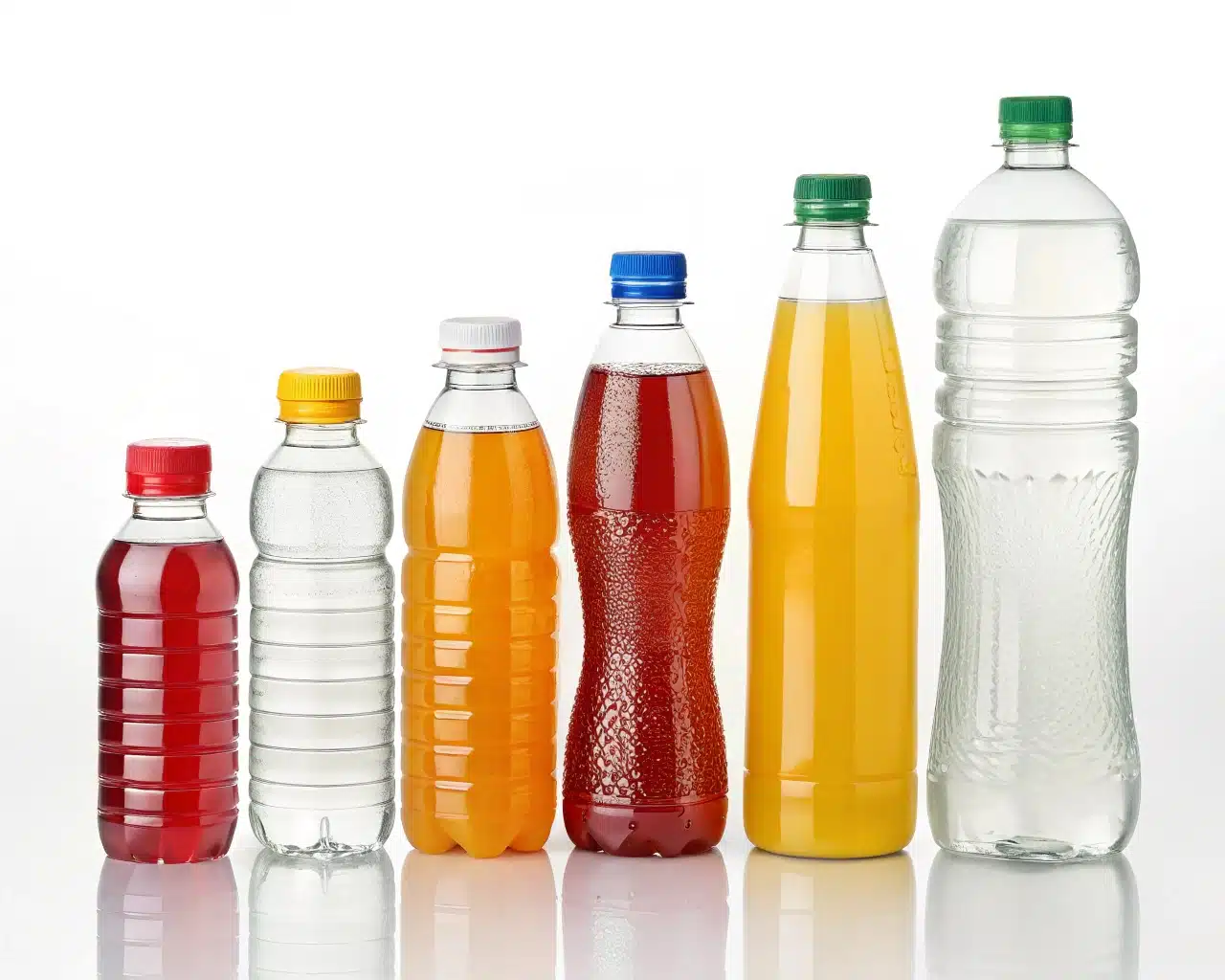 A Collection Of Different Pet Bottle Shapes And Sizes