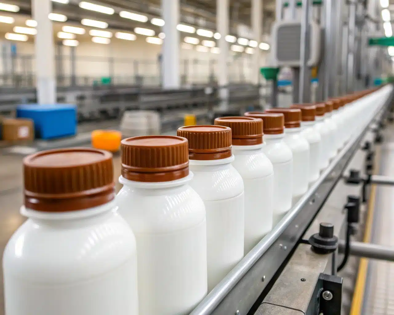 A Modern, Automated Production Line For Pet Wide-Mouth Jars.