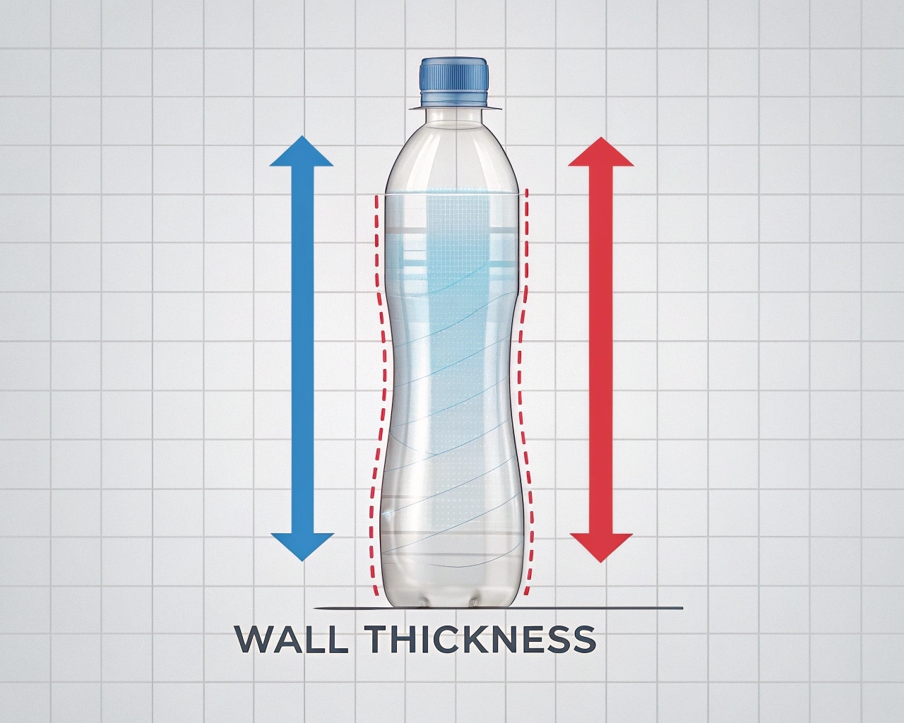 A Diagram Showing The Stretch Ratios And Wall Thickness Of A Pet Bottle