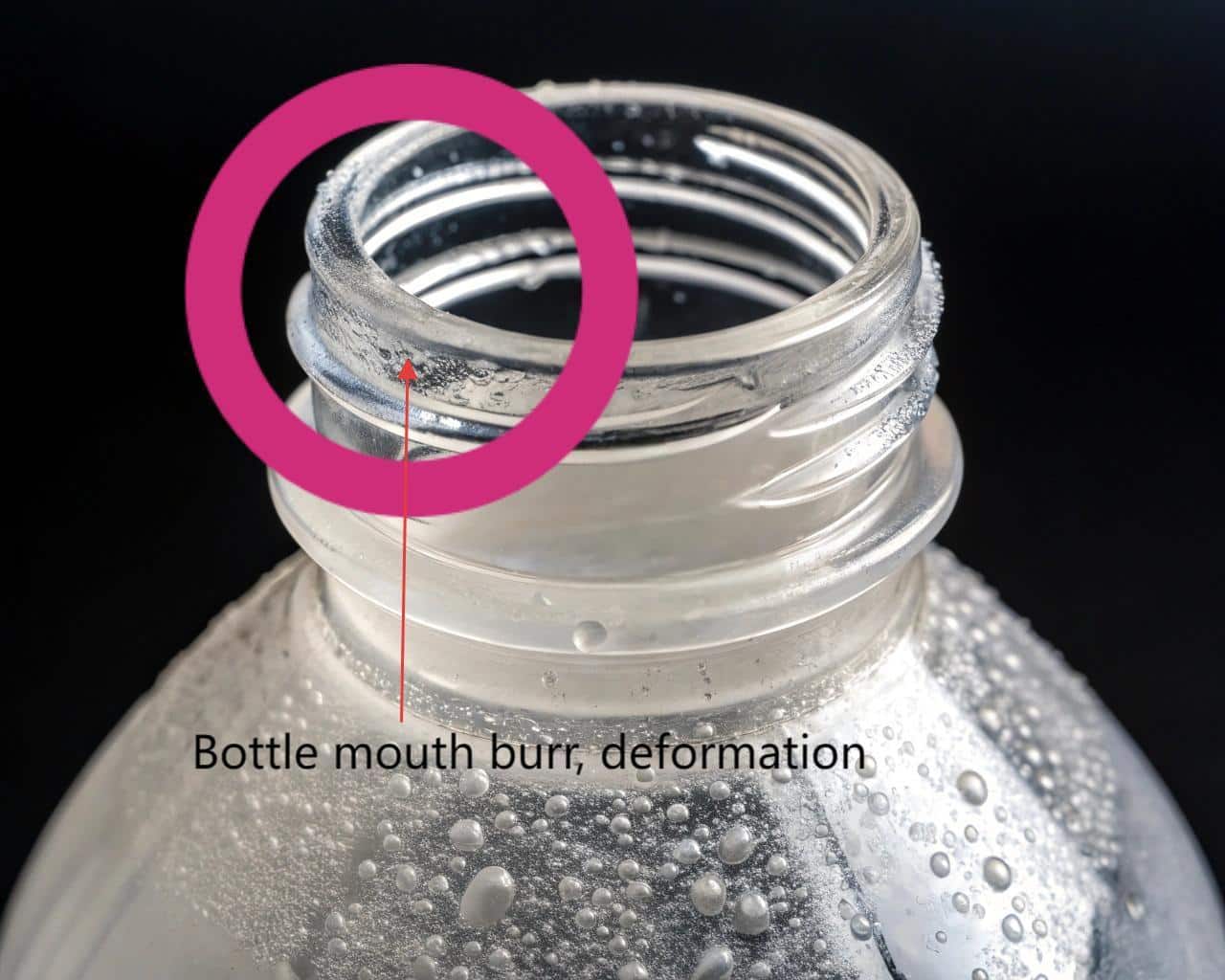 Deformed Pet Bottle Neck