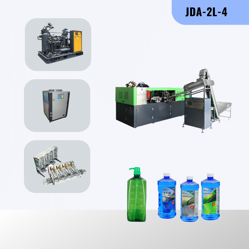 An Array Of Auxiliary Equipment For A Blow Molding Machine