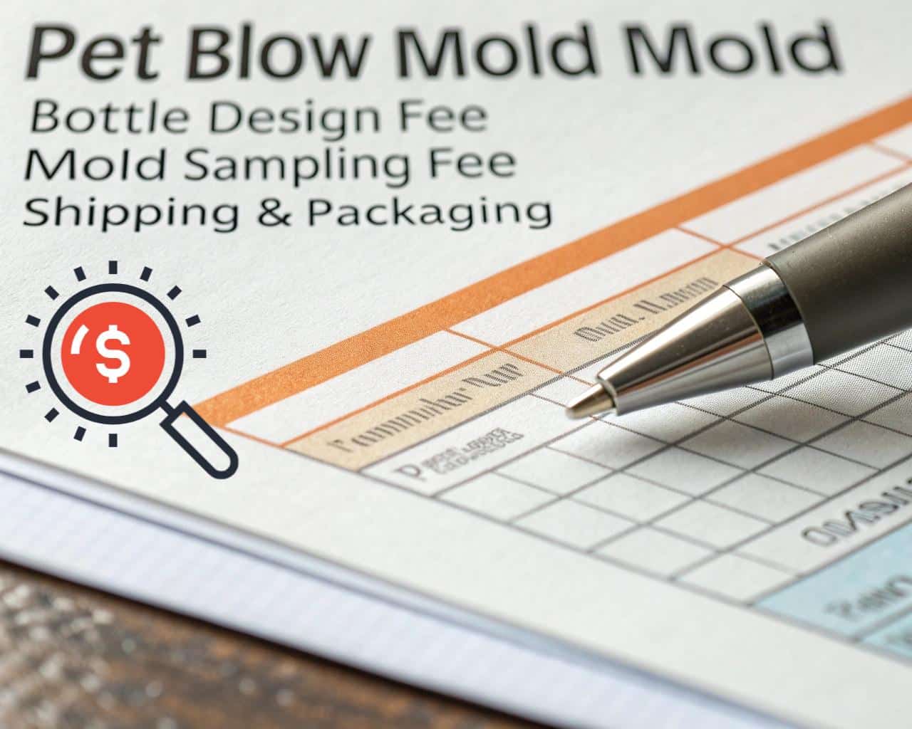 Invoice Showing Additional Costs Like Design And Shipping