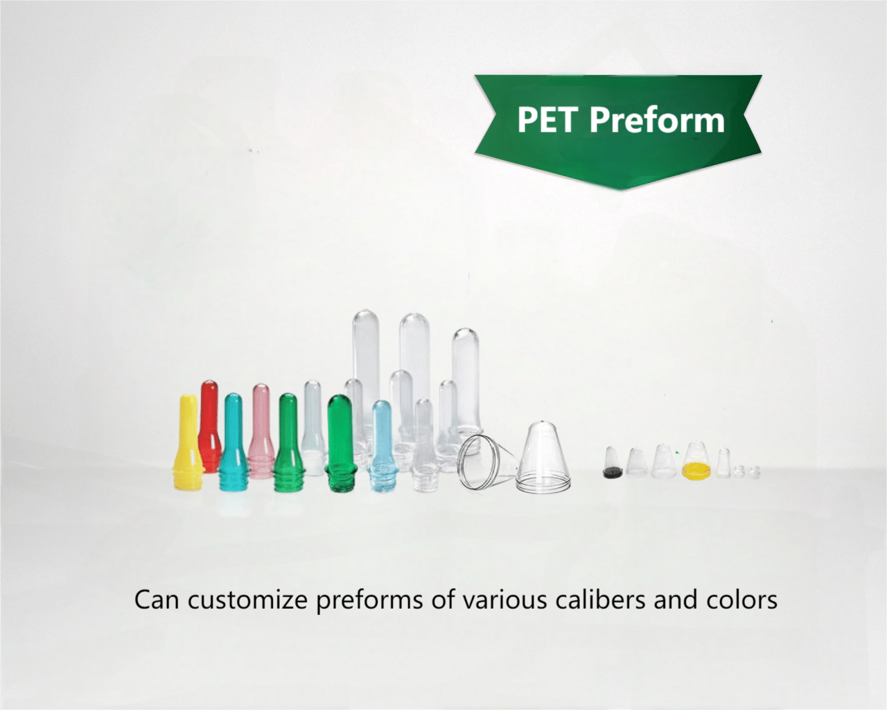 Close-Up Of Various Pet Preforms