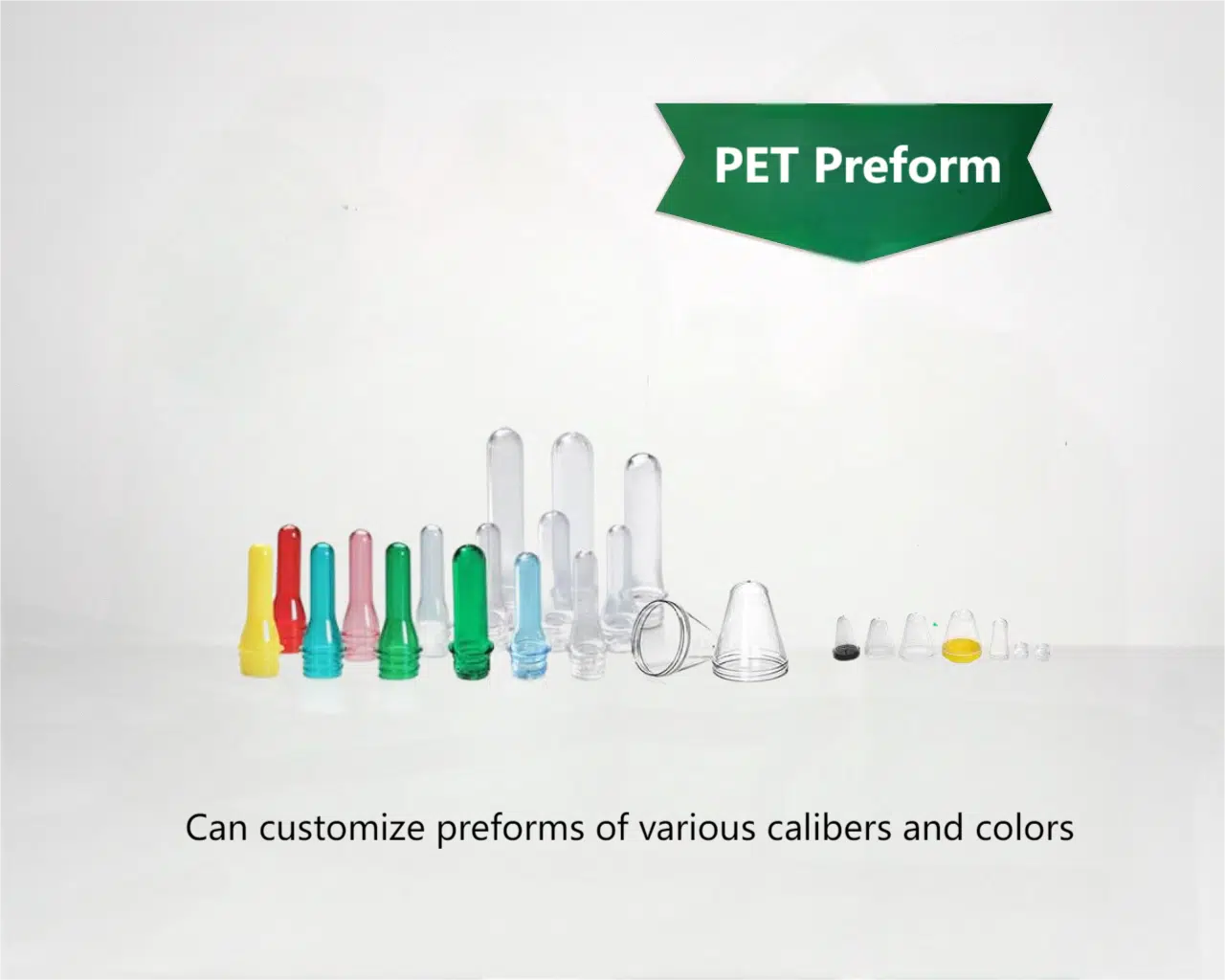 Close-Up Of Various Pet Preforms