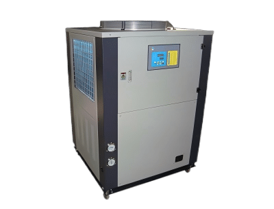 A Water Chiller Connected To A Blow Molding Machine