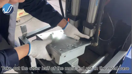 Safely Removing An Old Blow Mold From The Machine