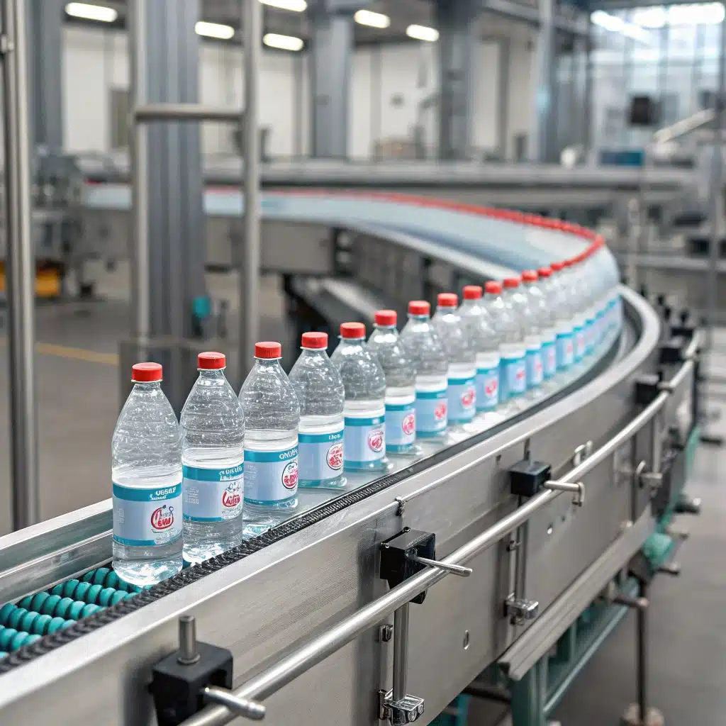 A High-Speed Rotary Labeling Machine In Action