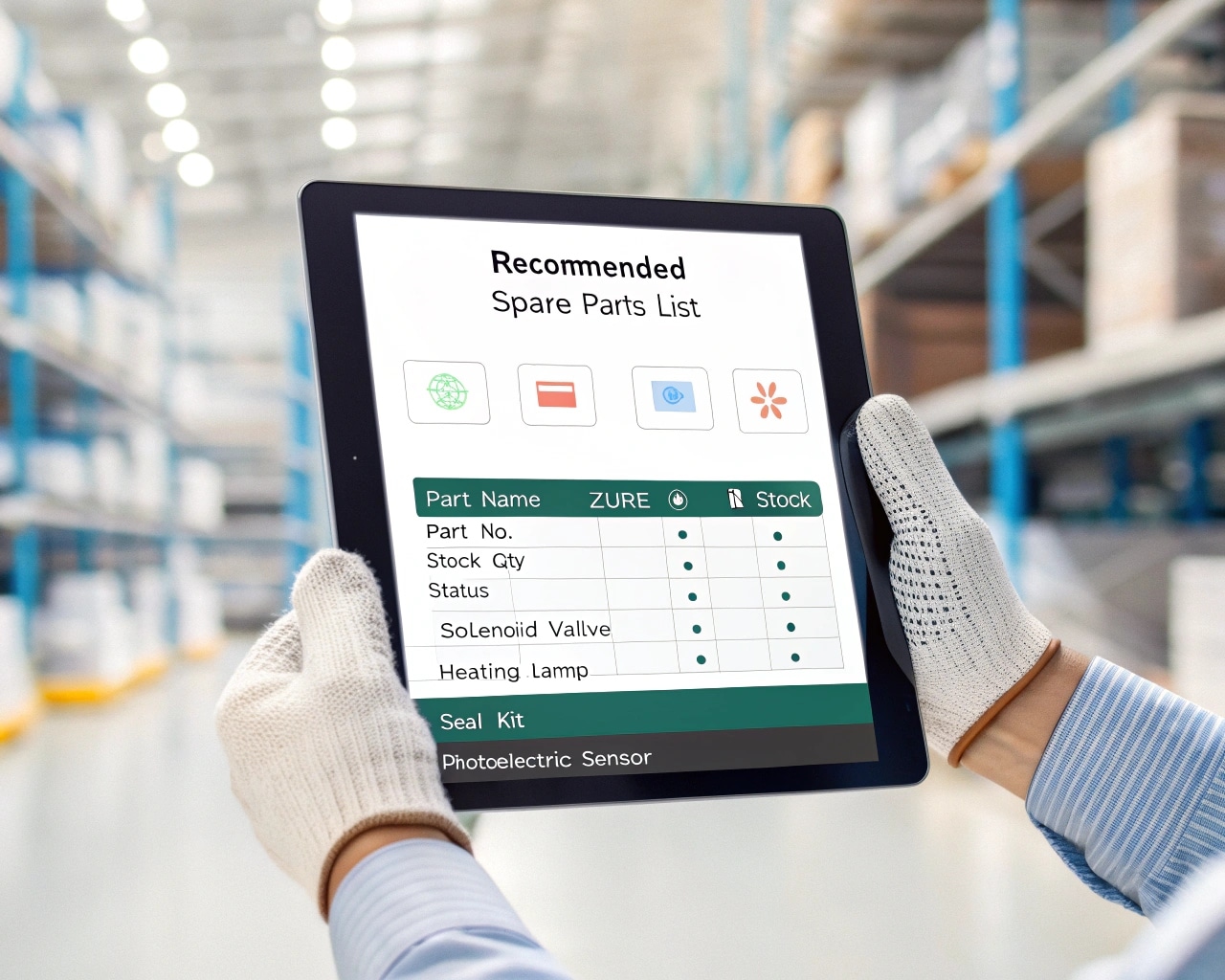 A Warehouse Shelf With Organized Spare Parts