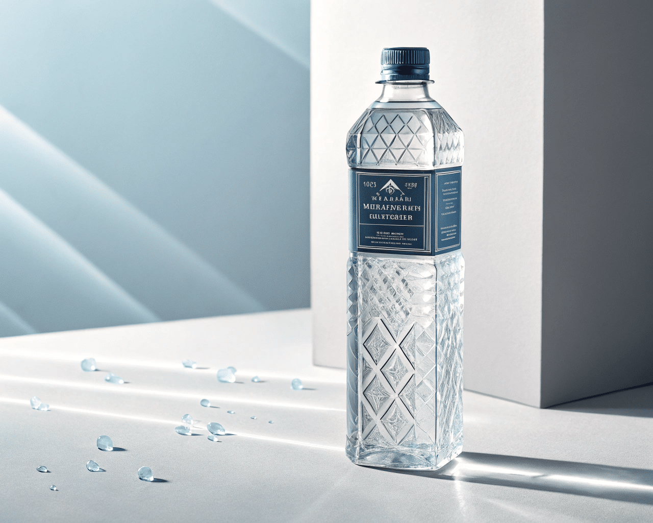 Premium Water Brand With A Square Bottle Design