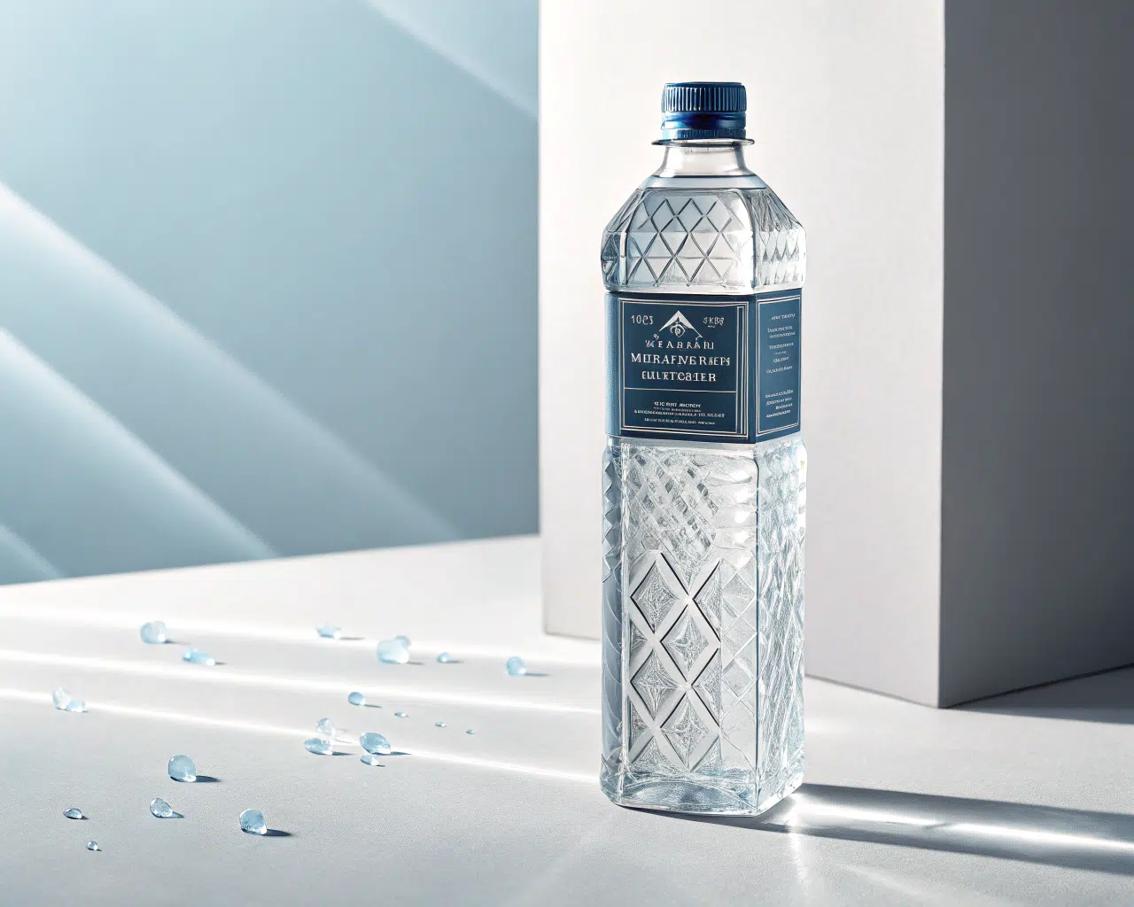 Premium Water Brand With A Square Bottle Design