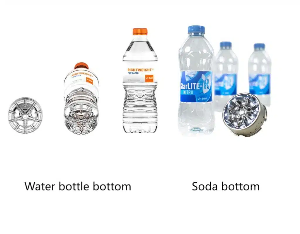 Different Bottle Bases For Water, Csd, And Hot-Fill