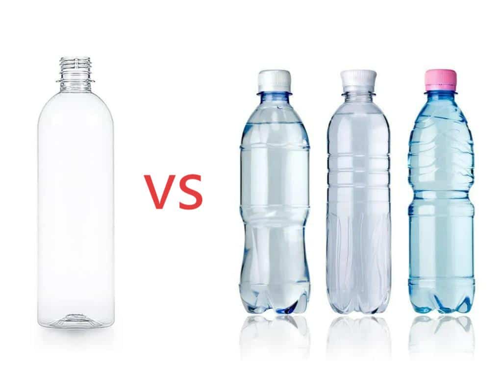 An Illustration Showing A Flat-Bottomed Bottle Bulging Under Pressure Next To A Stable Petal-Shaped Bottle.