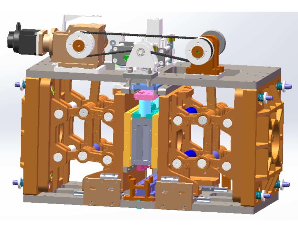 A Picture Of A Universal Mold Frame With Interchangeable Cavity Inserts