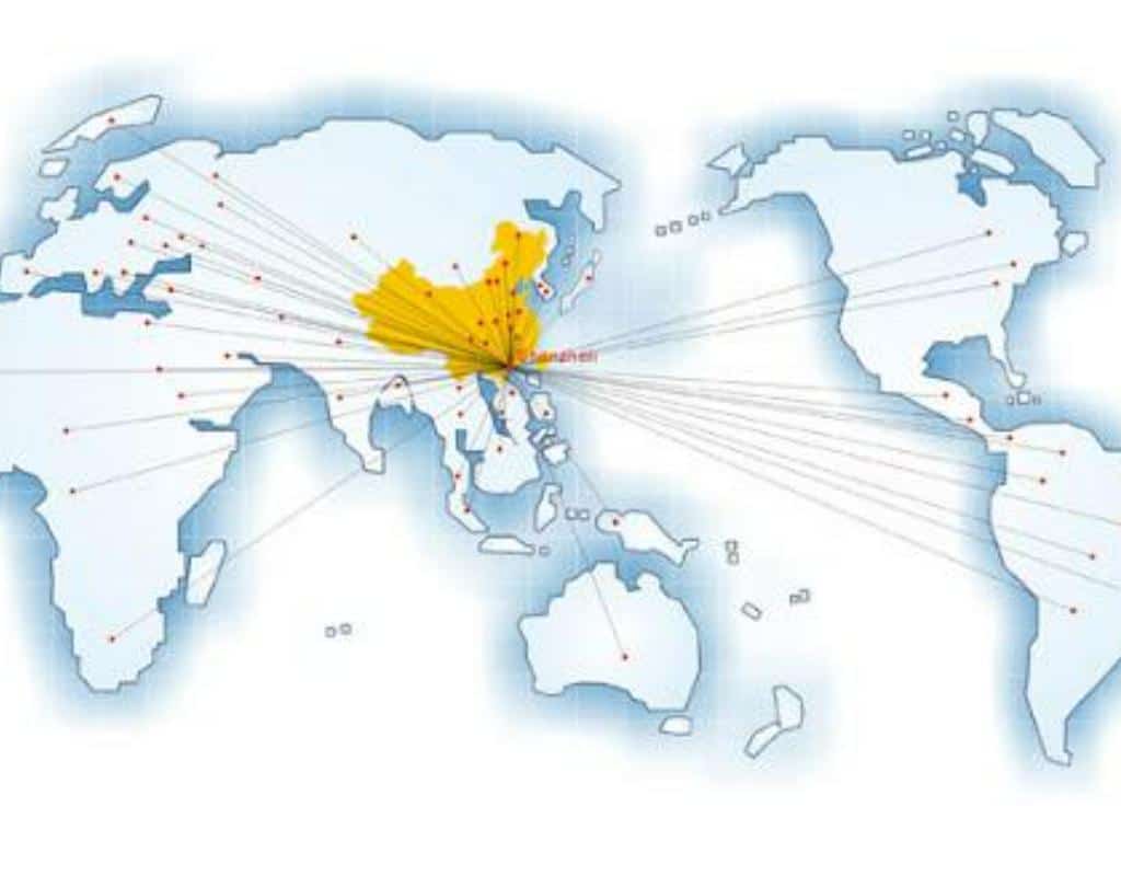 A World Map With Pins In Over 30 Countries
