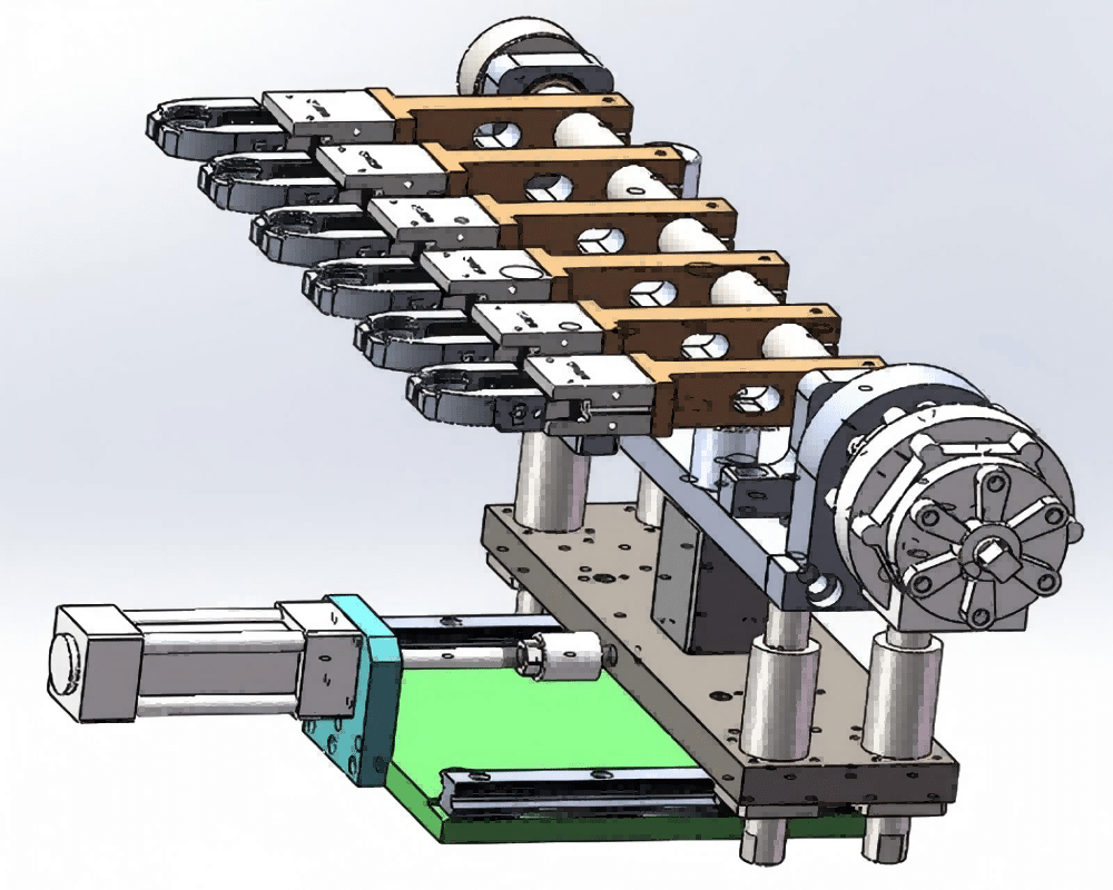 Close-Up Of A New, Larger Gripper Holding A 38Mm Preform