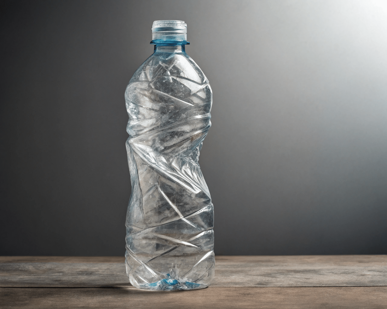 A Pet Bottle With A Poorly Formed Base Due To Venting Issues