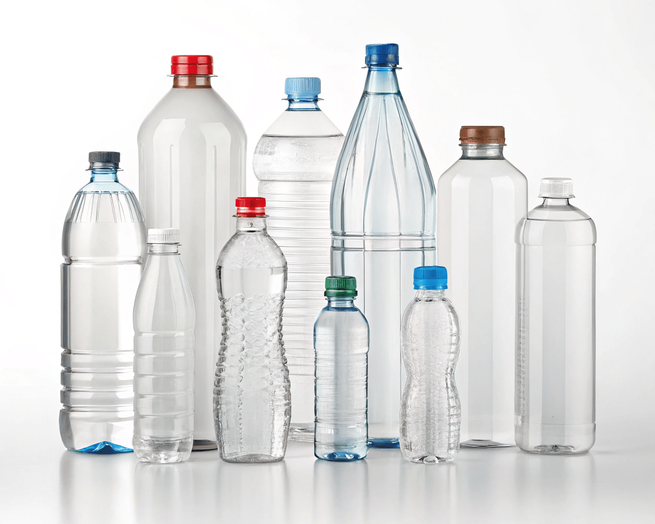 A Collage Of Different Pet Bottle Sizes And Shapes