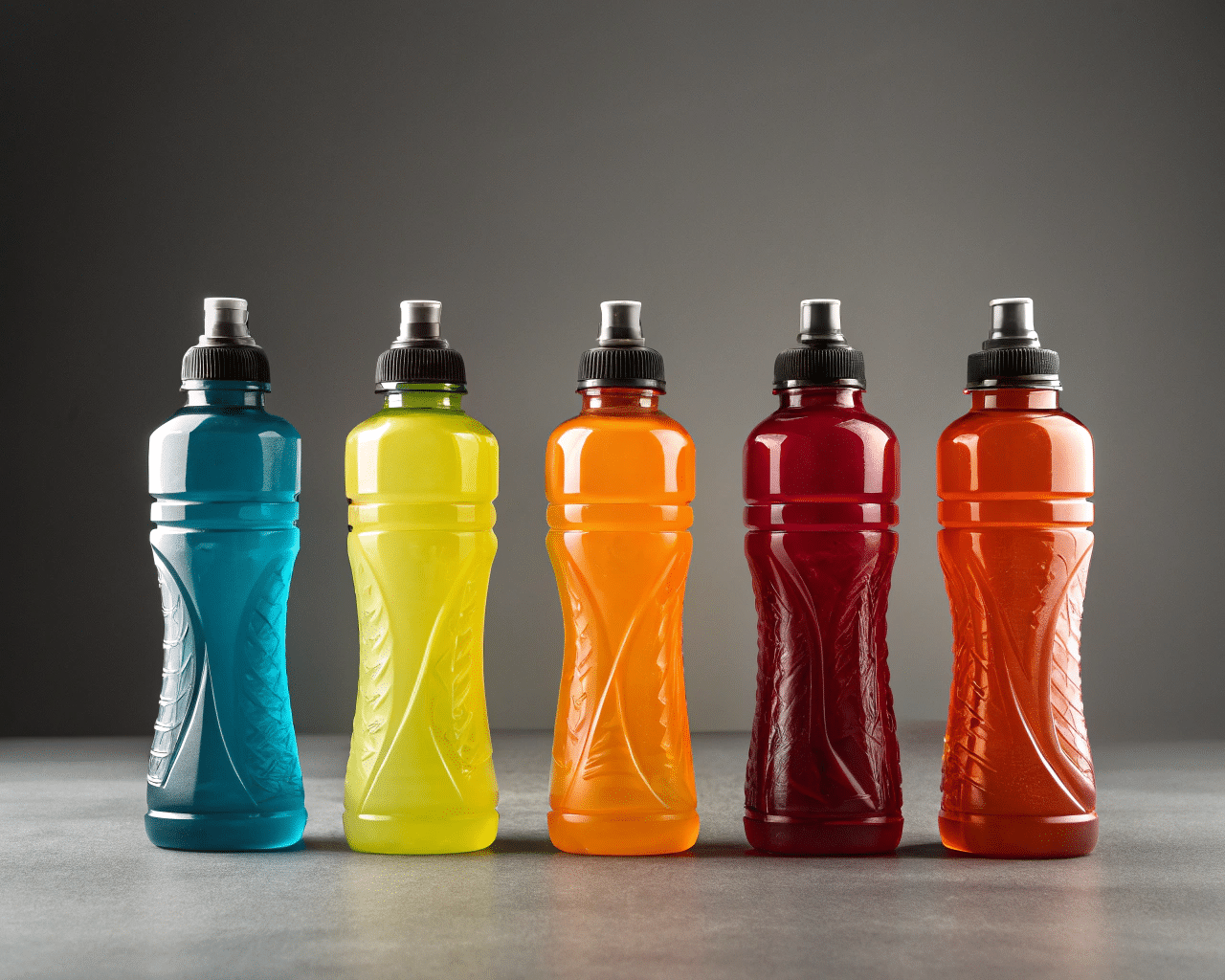 A Lineup Of Generic Bottles With One Unique, Custom-Shaped Bottle Standing Out.