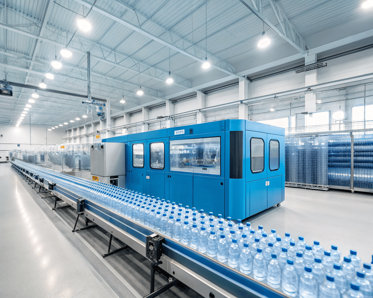 A Smoothly Running Bottling Production Line