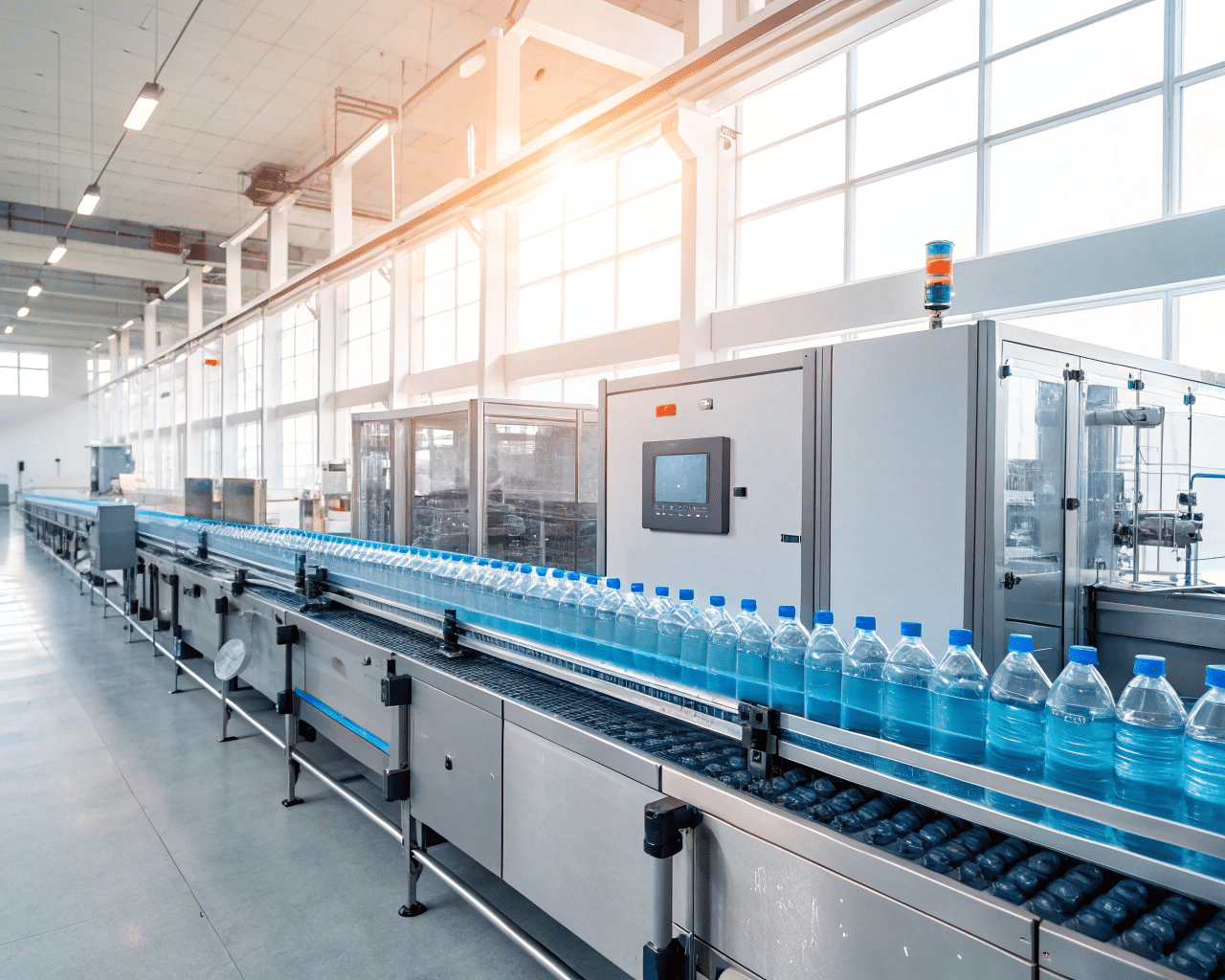 A Complete Automated Bottled Water Production Line