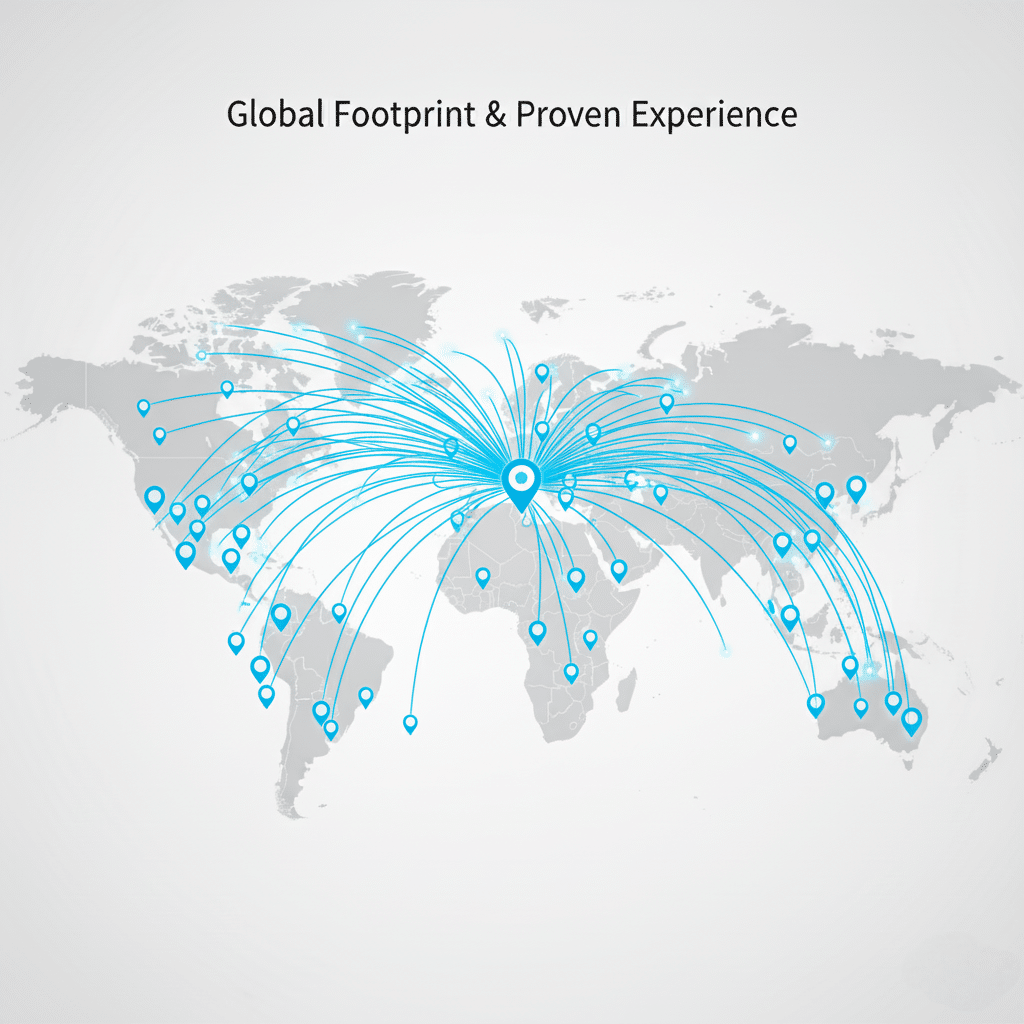 A World Map Showcasing Ibottler'S Global Machine Installations