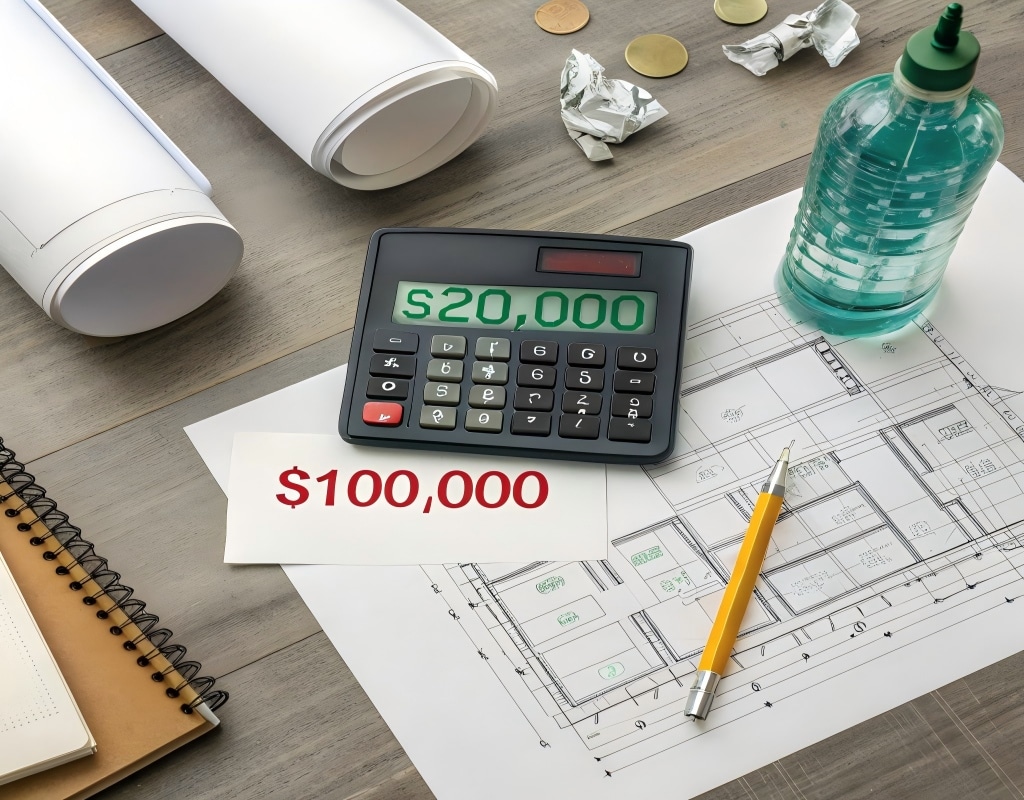A Calculator Showing Cost Savings