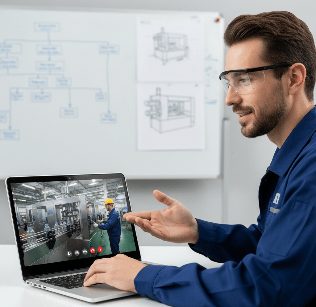 A Virtual Meeting Showing A 3D Model Of A Mold Being Compared To Machine Drawings