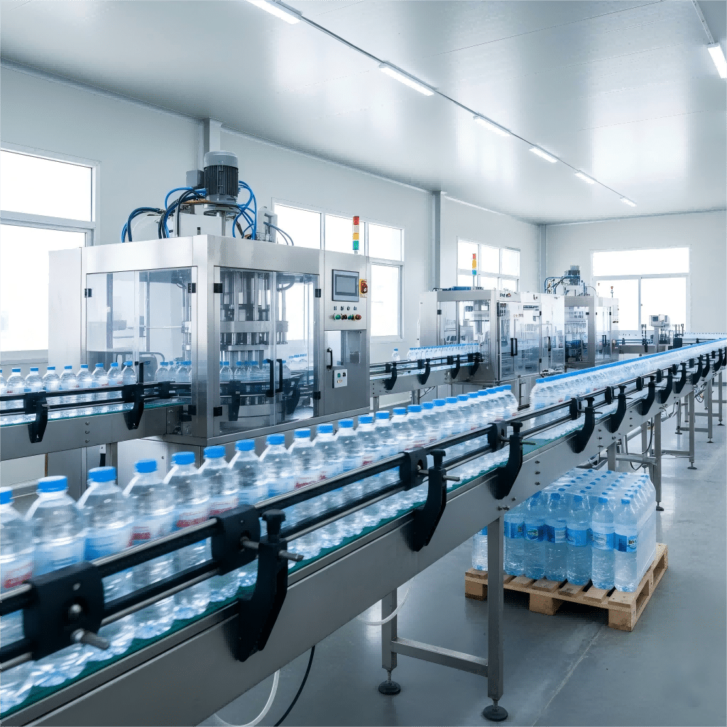 A Smoothly Running Bottling Production Line
