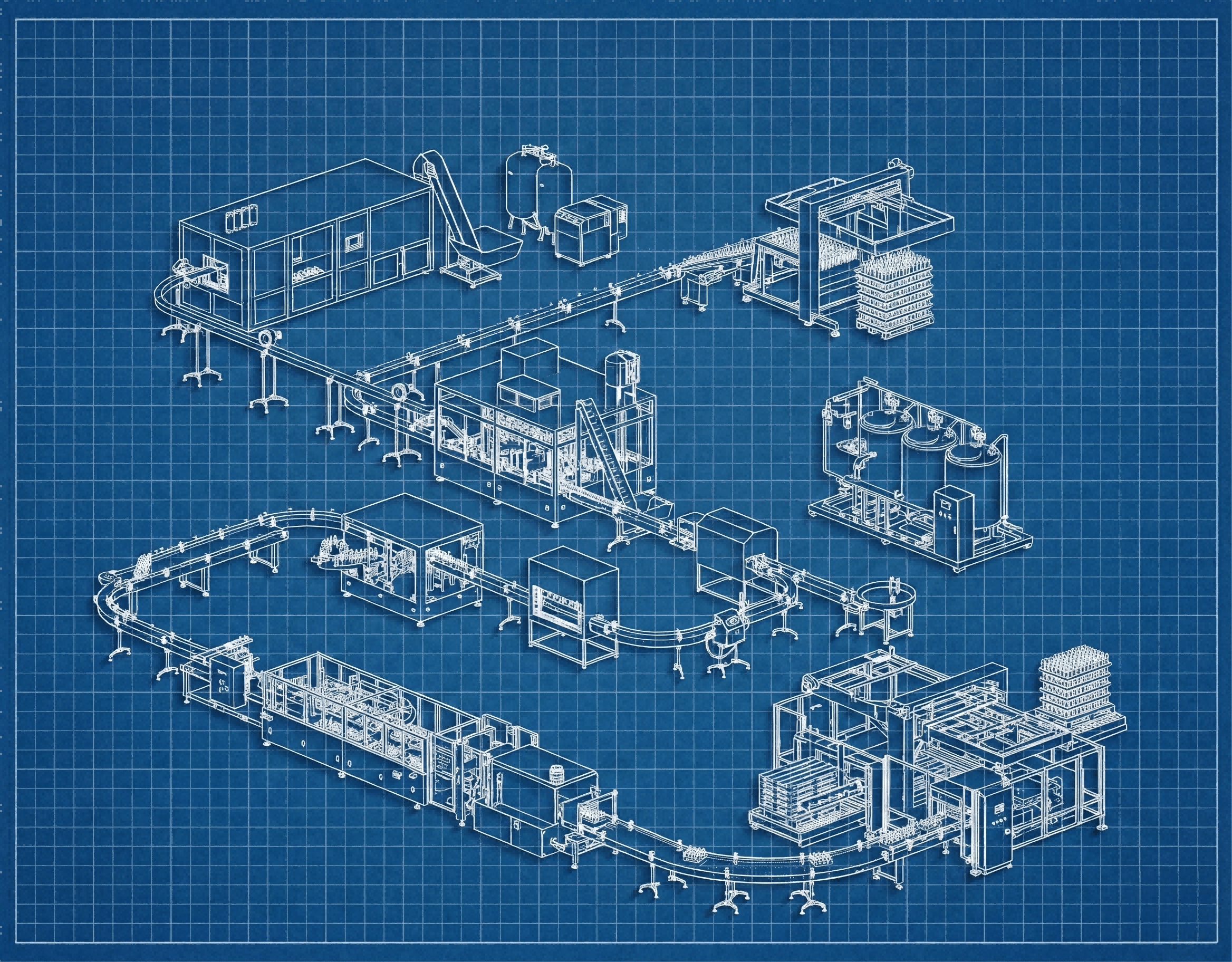 Pet Blowing Factory Layout Blueprint